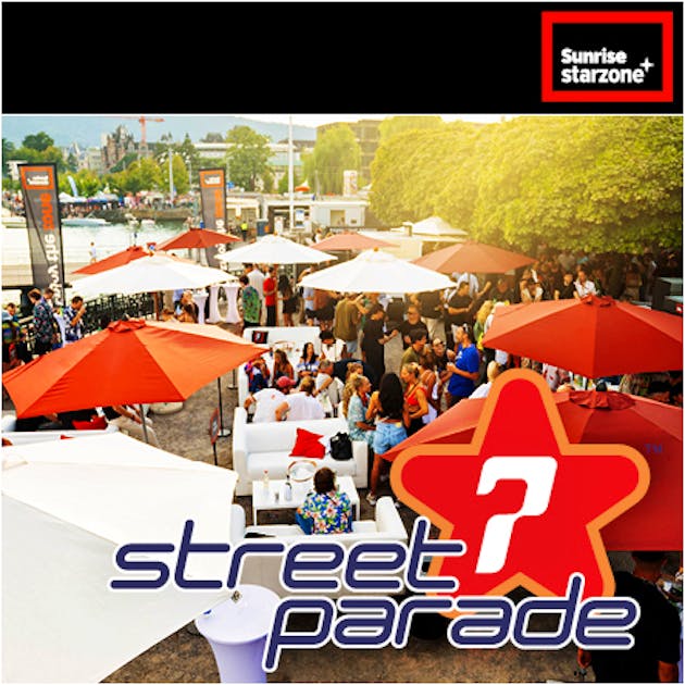 Sunrise starzone Lounge Street Parade 2024 starzone