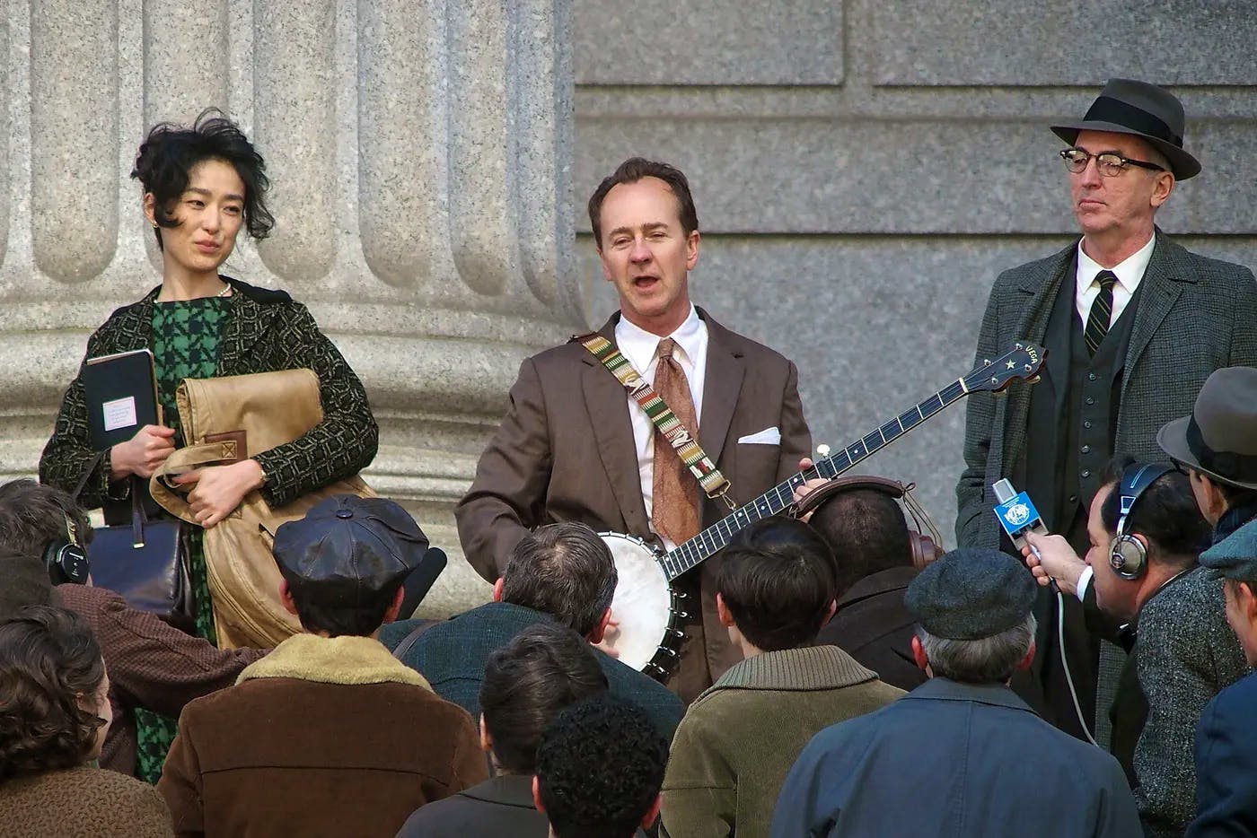 Edward Norton als Pete Seeger (Bildquelle: Searchlight) 