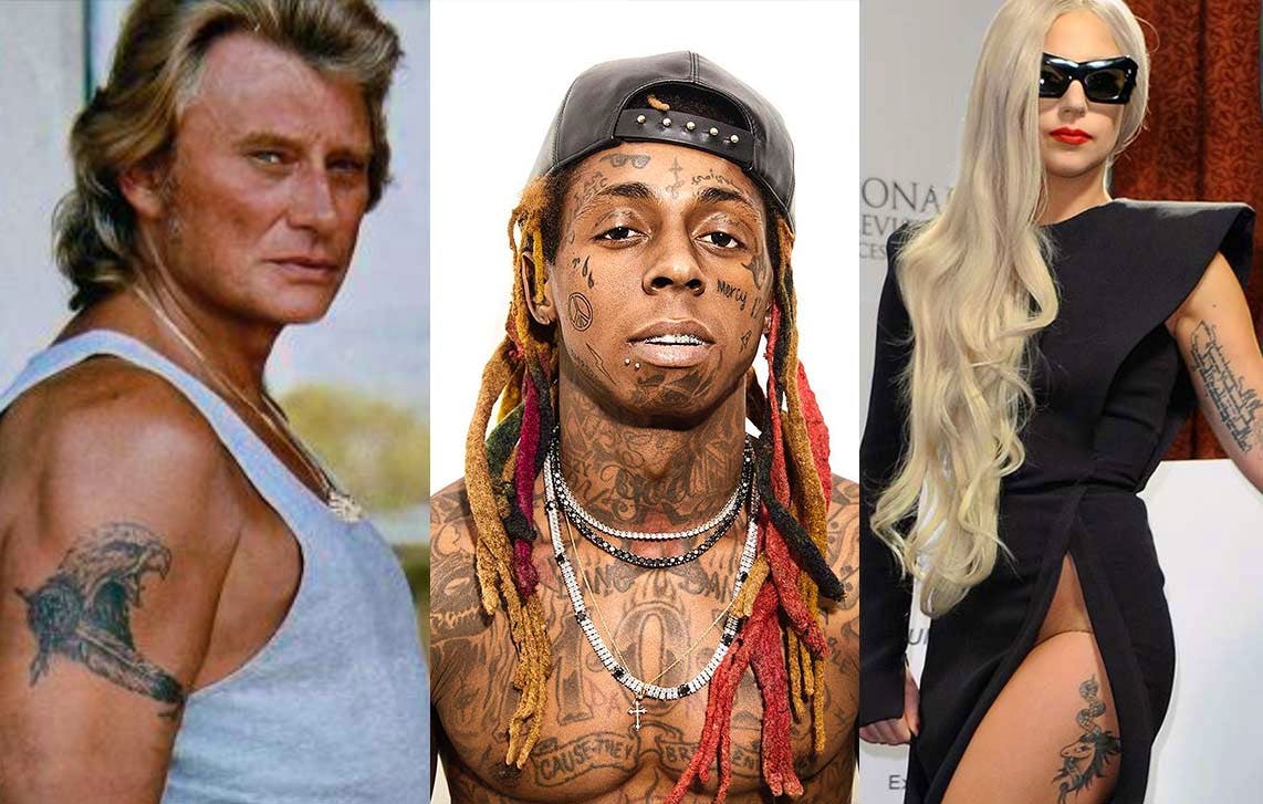 Johnny, Lil Wayne et Lady Gaga  - DR